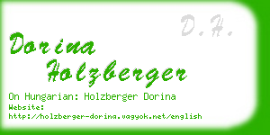 dorina holzberger business card
